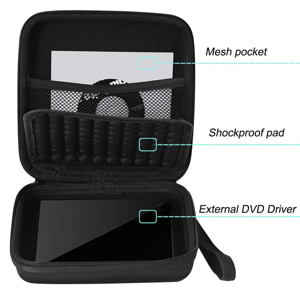 Storage Bag Carrying Case for CD DVD Writer Blu-Ray & External Hard Drive Accessories Protective Cover Cases Pouch Storage Bag Carrying Case for CD DVD Writer Blu-Ray & External Hard Drive Accessories Protective Cover Cases Pouch