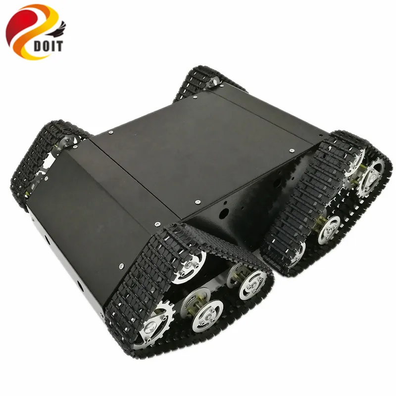 US $211.00 DOIT Black RC Tank VT100 with Enclosed Space for Electrical Devices from Arduino Development Kit