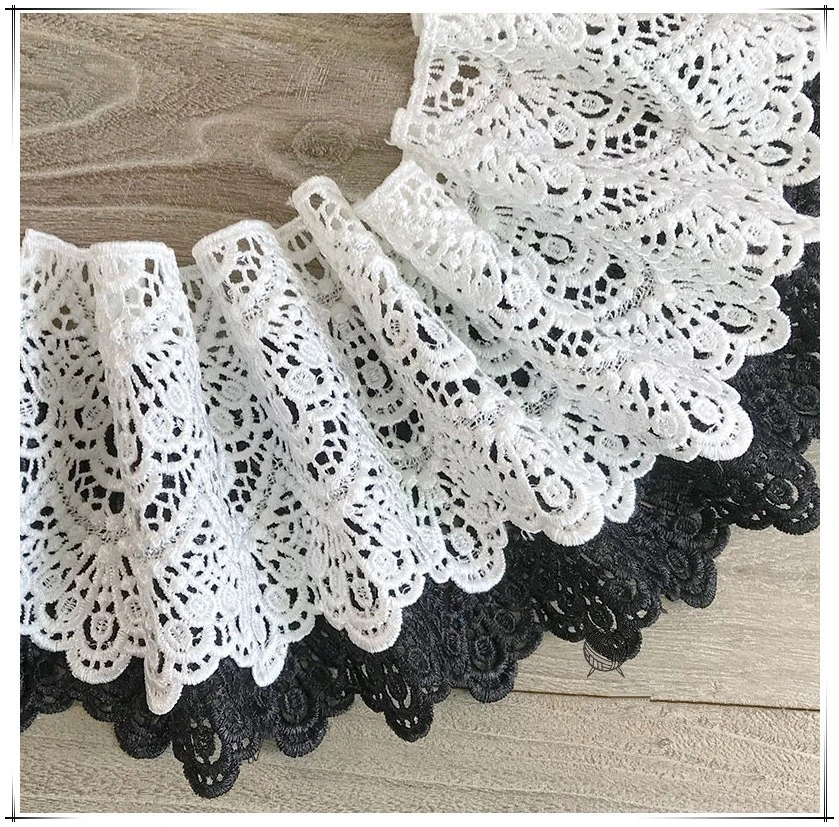 2Meters White Gauze Embroidery Lace Trims Hem Sewing Edge Ribbon 2Meters White Gauze Embroidery Lace Trims Hem Sewing Edge Ribbon