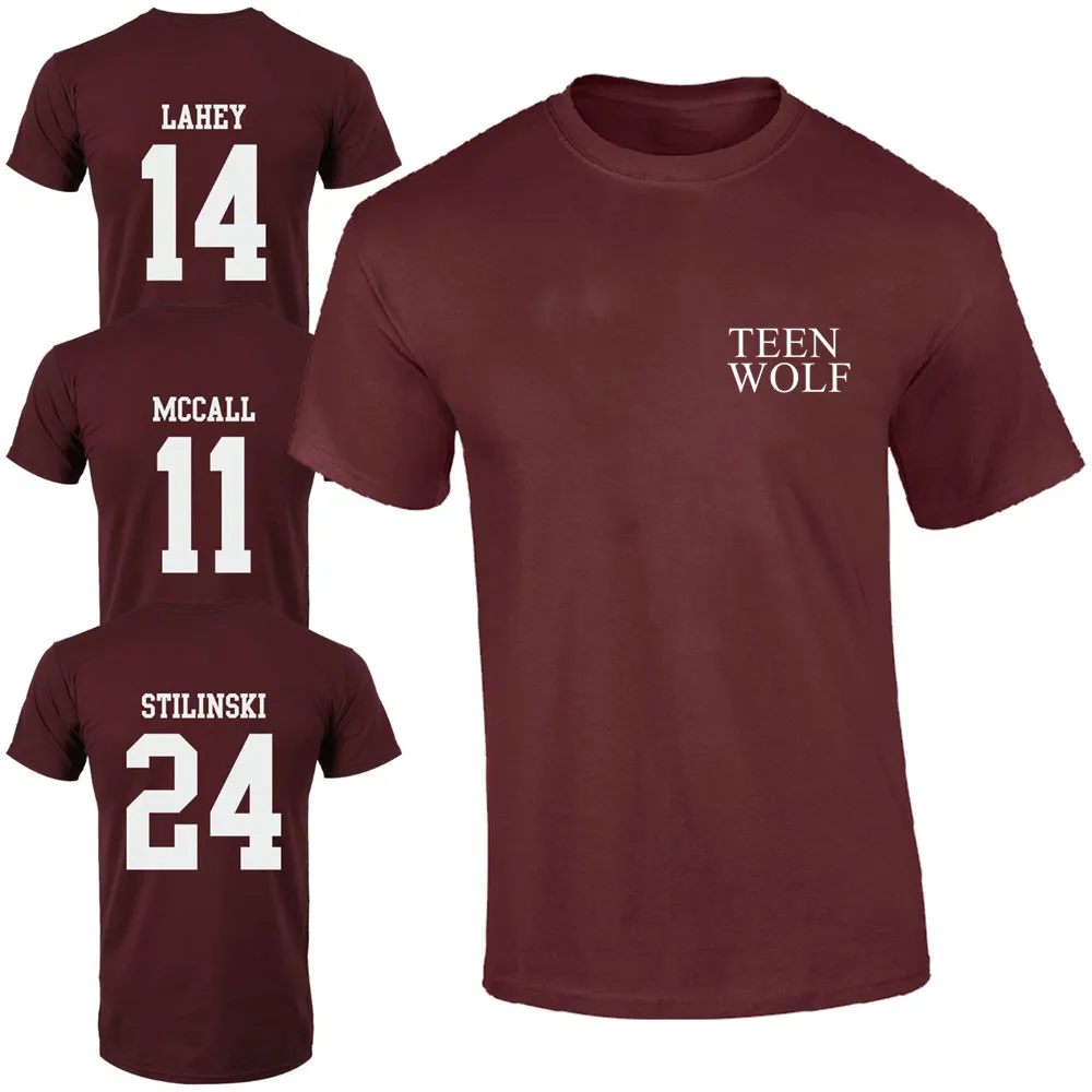 Summer Teen Wolf T shirt Stiles Stilinski 24 Tshirt BEACON HILLS LACROSSE Tops Tee Shirts Teen