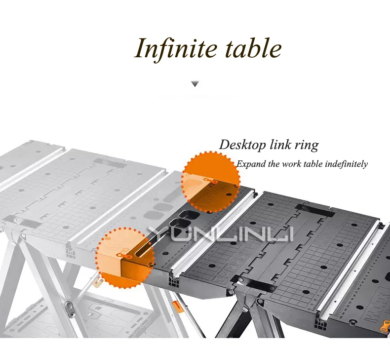 Складной деревообрабатывающий стол с быстрыми зажимами, прищепки для столярной консоли, мобильные портативные деревообрабатывающие скамейки WX051