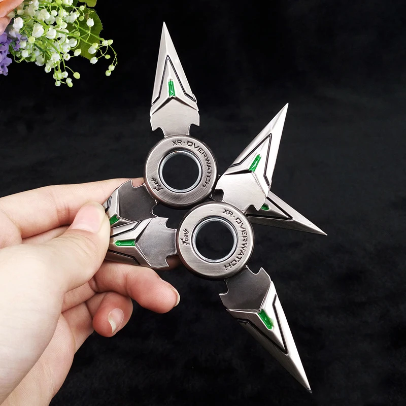 2 Pcs Overwatch Genji Shuriken Hand Spinner Edc Metal Fidget Rotate Cosplay Toy - - AliExpress