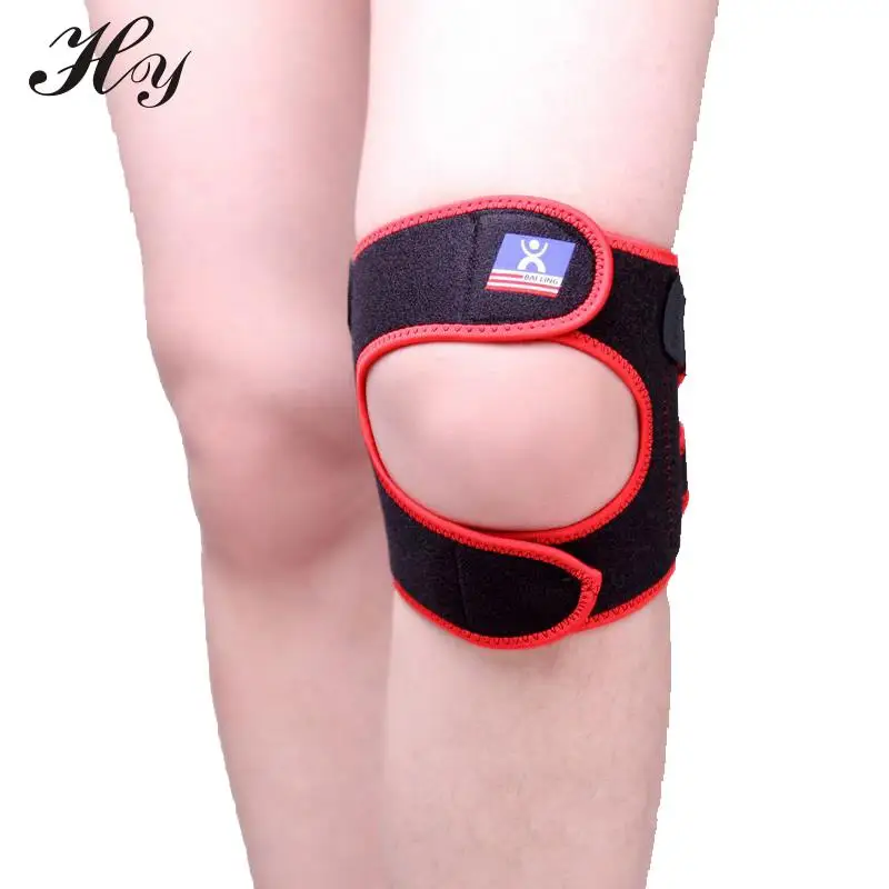Kvalitní praktický vysoce sportovní koleno černé s červenou venkovní cestovní nastavitelné chrániče kolen chrániče venkovní prodyšné chrániče kolen