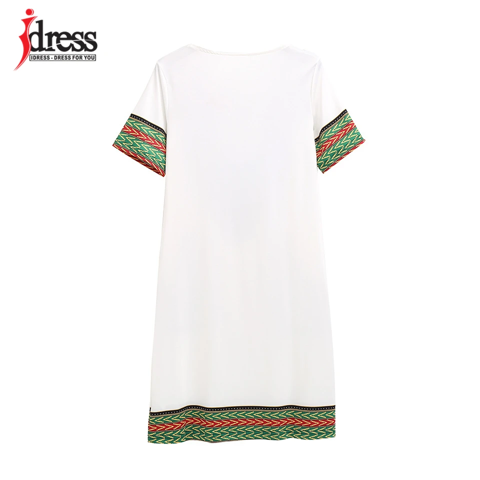 IDress S-XXXL Plus Size Sexy Casual Summer Dress Women Short Sleeve Party Dresses 2017 Black Vintage Traditional Printed Dresses (16)