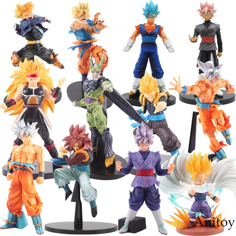 

Dragon Ball Z Action Figure BWFC Goku DXF Black Zamasu Vegetto Saiyan Gogeta Son Gohan Cell BWFC Trunks Badac Colletible Toy