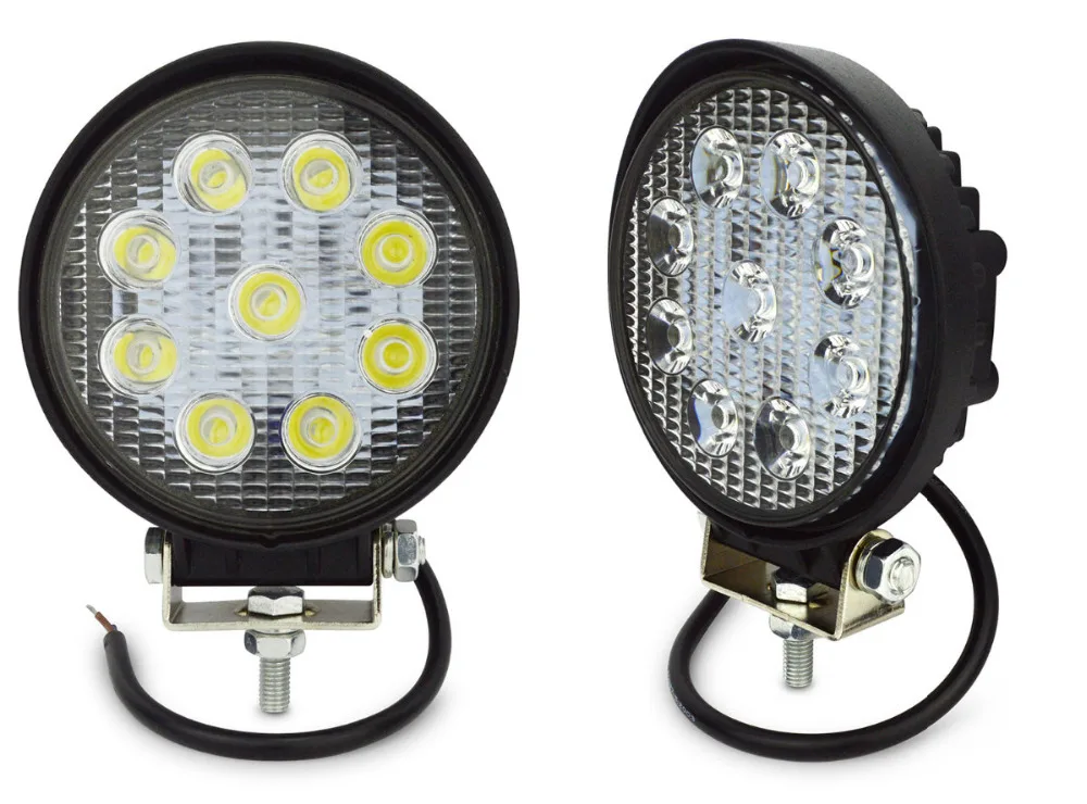 2pcs 4inch 27W led worklight spot flood offroad 9 led work light FOR