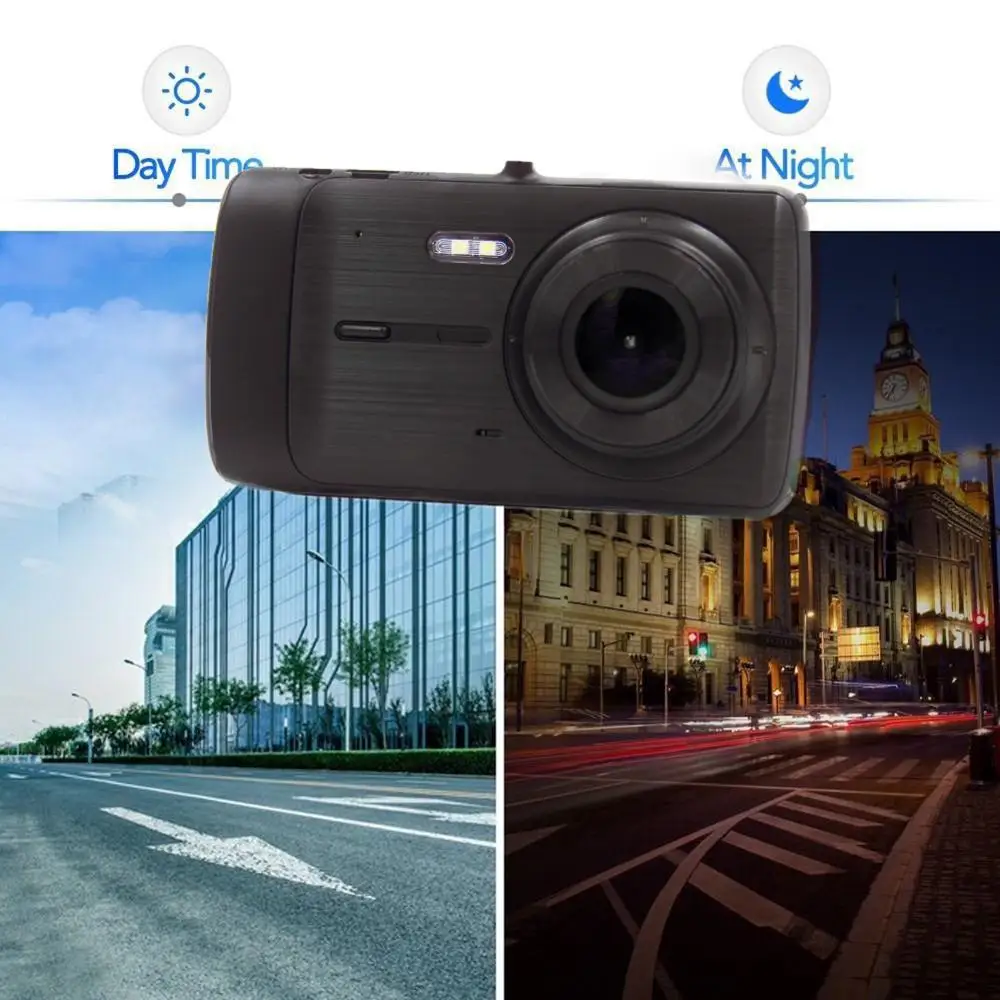 Видеорегистратор автомобильный dfdf 4 дюйма HD 1080P широкий угол обзора 170