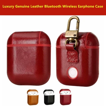 

RedKoi Luxury Genuine Leather Earphone Case for AirPods Protective Cover Brand Bags for Apple AirPods Pro 2 Box with hook