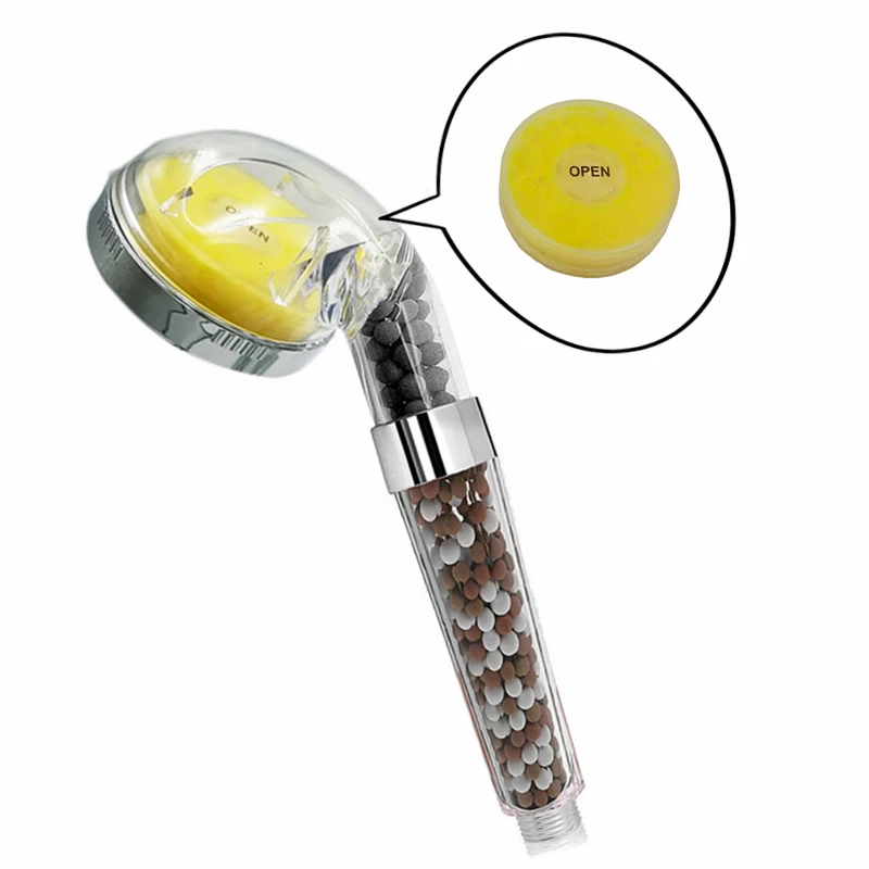 

Hongdec New Big Saving Water Vitamin C filter hand held Shower Head Replacement Vitamin C ion ball