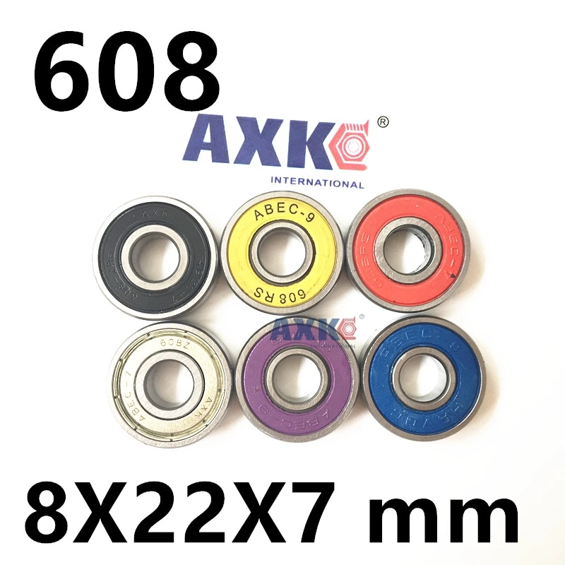 608zz 608 2rs Abec7 Abec9 8x22x7 мм миниатюрные Zz шарикоподшипники для скейтборда 2z 608z|bearing