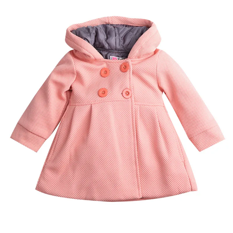 

pudcoco 0-3Y Autumn Winter Kids Baby Girl Fall Winter Trench Coat Wind Hooded Jacket Kids Baby Outwear Girls Princess Coats