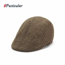 Лето Мужская ВС дышащий шляпа для Для мужчин Для женщин модная обувь на плоской подошве Кепки s черный таксист Шапки гольф для вождения газетчик берет кепки лоскутное