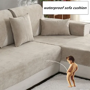 

Waterproof sofa cushion Isolation of children's urine towel sofacover Non-slip Pure color Four Seasons Universal pet Sofa cover