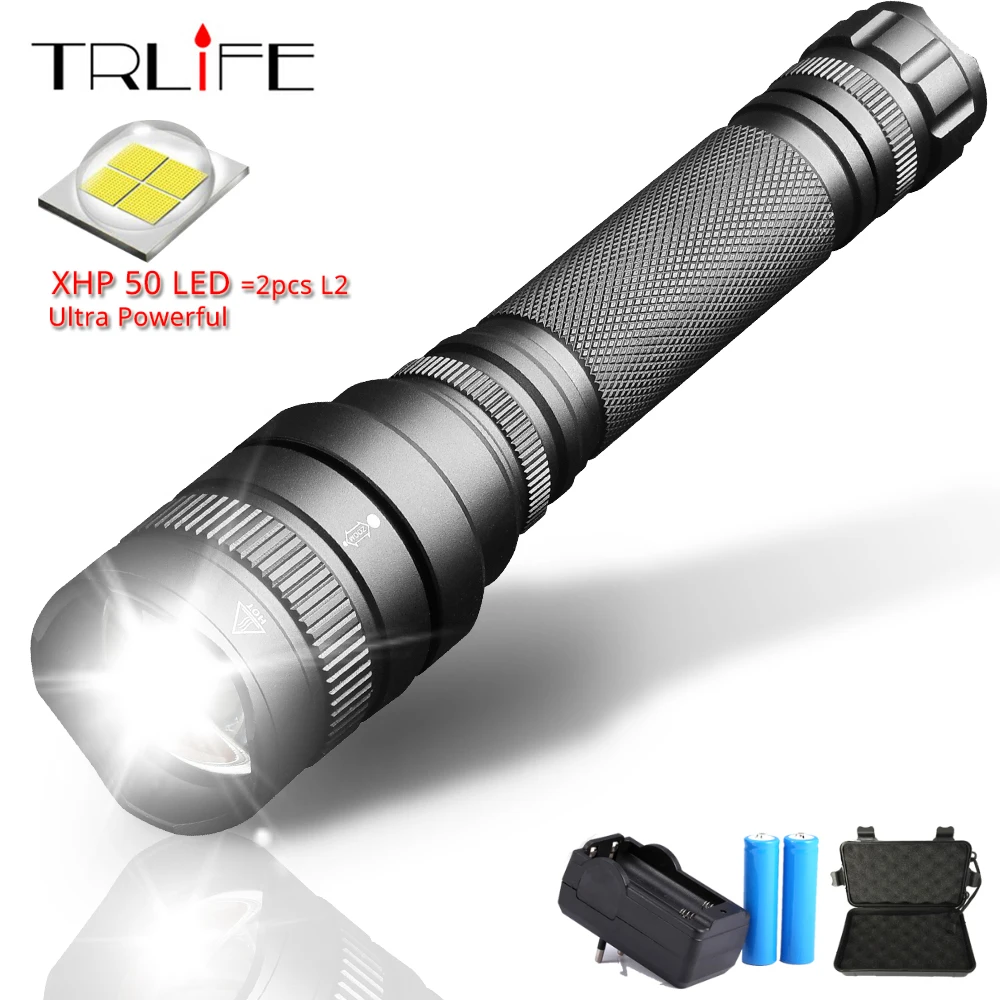 XHP70 XHP50 LED Flashlight 30W Highlight Torch Linterna Lantern Zoomable Rechargeable Powerful Tactical LED Lamp Zaklamp 18650