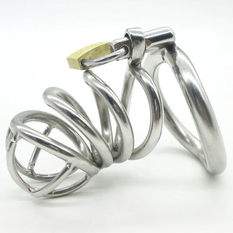 Male Chastity device Stainless Steel Small Adult Cock Cage With arc-shaped Cock Ring BDSM Sex Toys Bondage Men Chastity Belt Male Chastity device Stainless Steel Small Adult Cock Cage With arc-shaped Cock Ring BDSM Sex Toys Bondage Men Chastity Belt