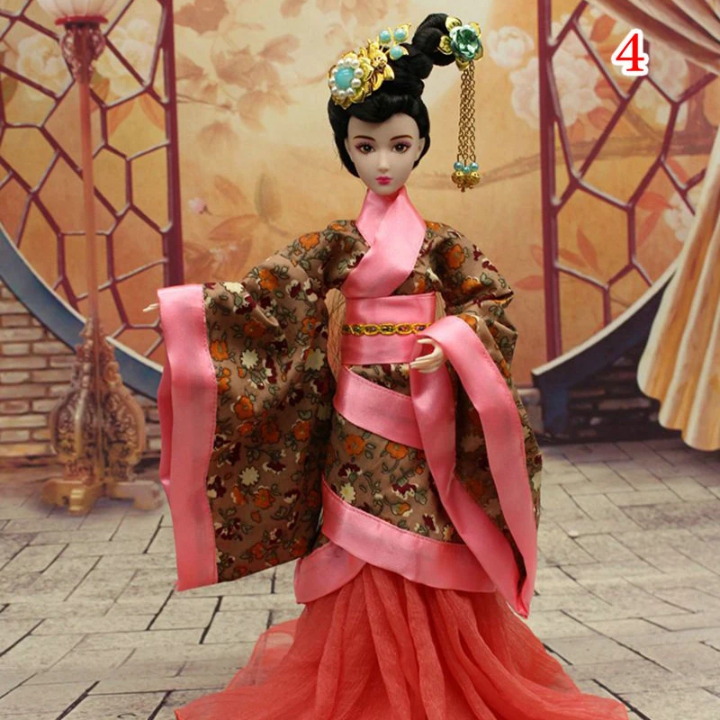 Одежда HanFu ручной работы китайский костюм кукольная одежда для 29 см Bjd 1/6 кукла или