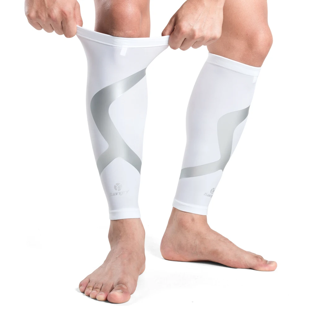 2 Pcs Kuangmi Calf Compression Sleeves Support Sports Safety Running