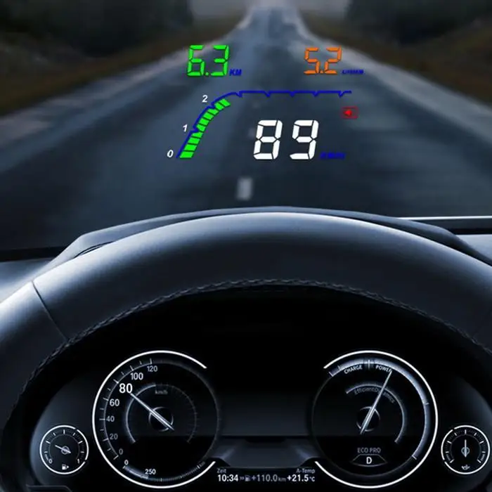 T100 4 дюйма OBD HUD автомобилей Head Up Дисплей лобовое стекло проектор бортовой компьютер hud Дисплей Автомобильная электроника obd2 спидометр автомобиля