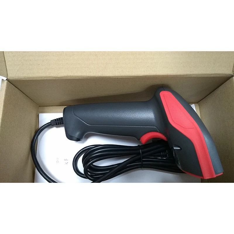 Scanner de Código de Barras com Fio Scanner de Código de Barras a Laser Transporte da Gota Ak18 para Pos Automático Portátil Handheld qr Code Reader 2d Usb 6 fio usb scanner de código de barras