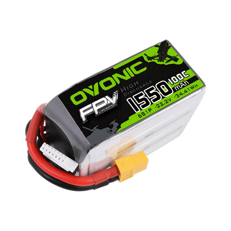 2 шт. Ovonic 1550 мАч 22,2 в 100C 6S1P LiPo аккумулятор с XT60Plug для крошечного квадрокоптера RC самолет маленький вертолет diy части