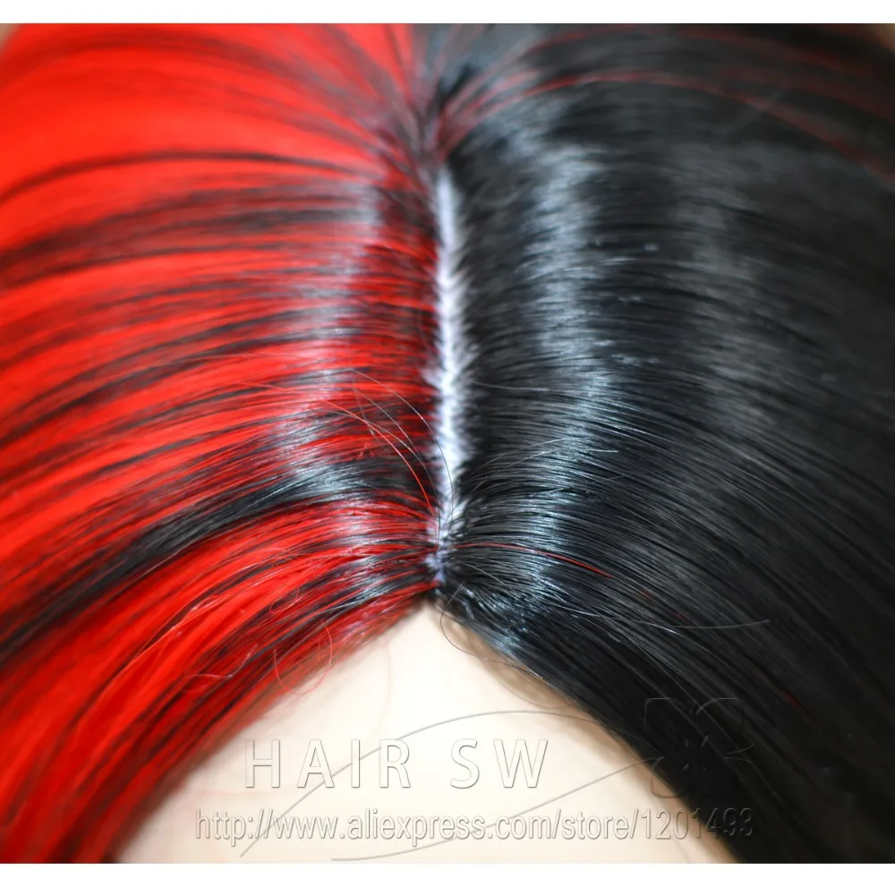 Sale Short Red Bob Wig Emo Scene Wig Cosplay Wig Straight