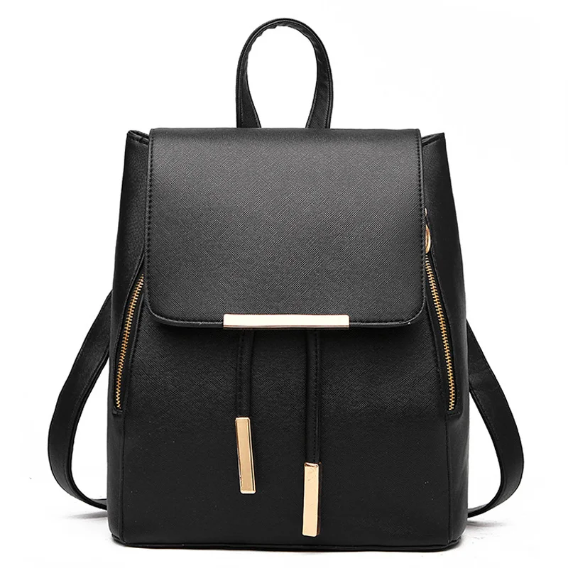 

Fashion Woman Backpack High Quality PU Leather School Bag For Teenagers Girls Backpack Female Top-Handle Backpacks For Women