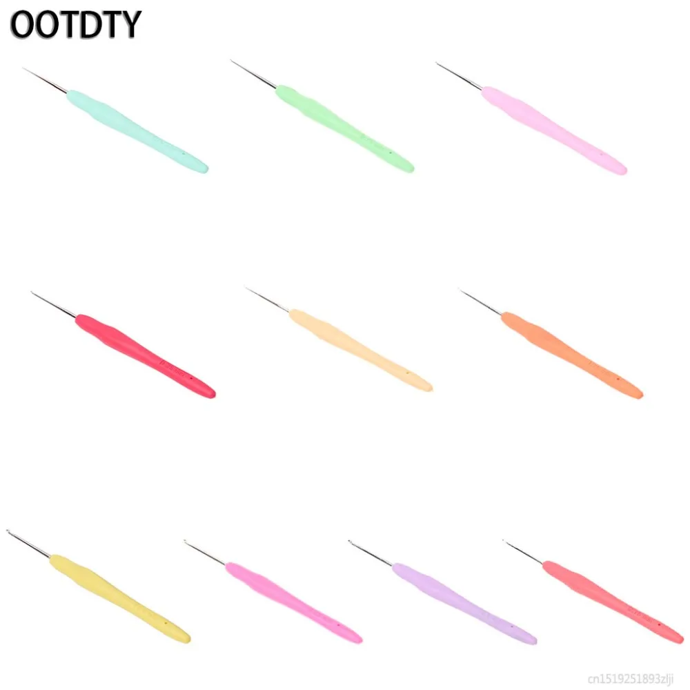 OOTDTY 1 шт. эргономичные металлические вязальные спицы крючки для вязания
