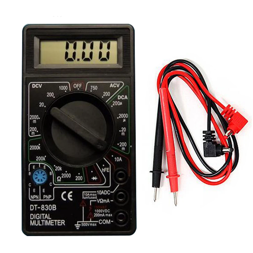 

New Mini Digital Multimeter AC / DC Voltmeter Ammeter Ohm meter Portable Multimeter Tester DT-830B