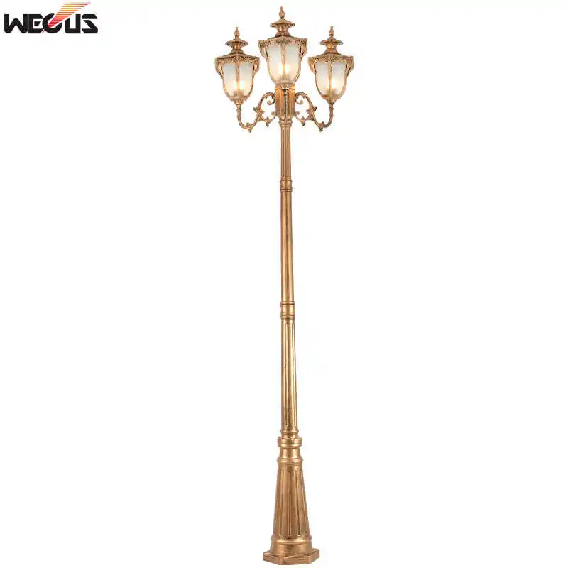 European Landscape Lights led lamp solar garden lights led street lamp Antique Garden Lights 2/3 Headlights Park Road Garden Engineering Lighting (H&asymp;2.8M)