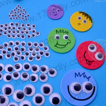 

Free shipping Hot sell 4mm 1000pcs/bag plastic eyes doll eyes(with self-adhesive)005.4