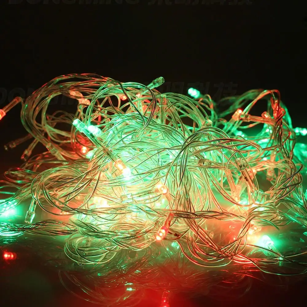 Светодиодный свет шнура светодиодный Рождественские огни Фея гирлянда с лампочками может подсоединиться декорация внутри снаружи 10 м 50 светодиодный s US EU AU штекер