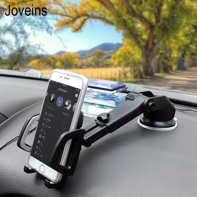 

JOVEINS Universal Dashboard Car Mobile Phone Holder Stand Windshield Sticky Cell Phone Holder for iPhone X 8 Support Samsung GPS