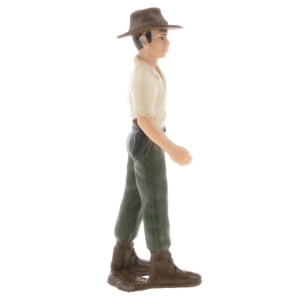 Realistic Male Farmer People Figurine Model Action Figure Toy Collectible #1