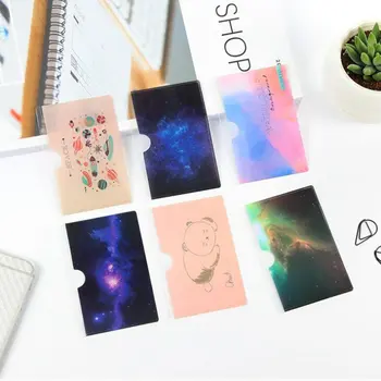 

Starry Sky PVC Card Holder Credit Function Cute Women ID Business Bank Cards Bag Protector Female Card Holder Keeper Kids Gift