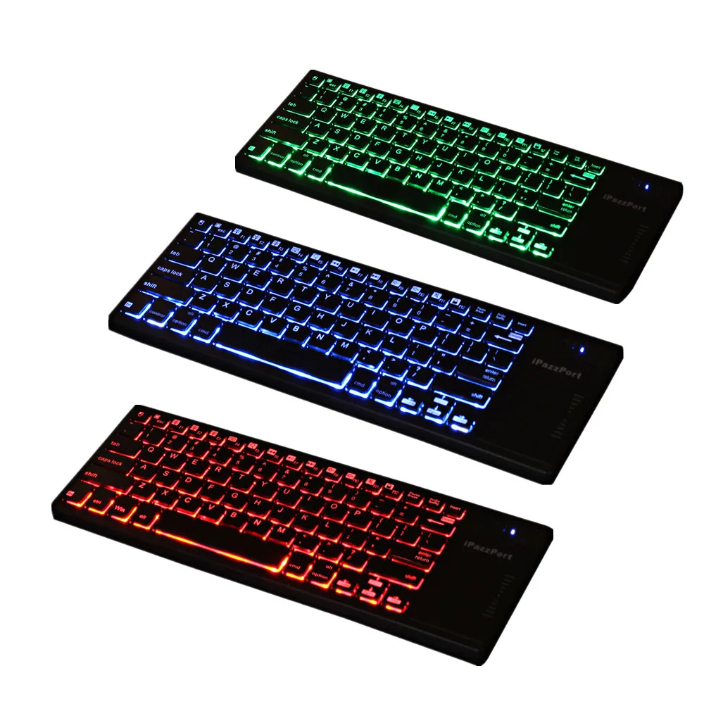IPazzPort KP 810 35BTT Portable Wireless Keyboard Bluetooth RGB
