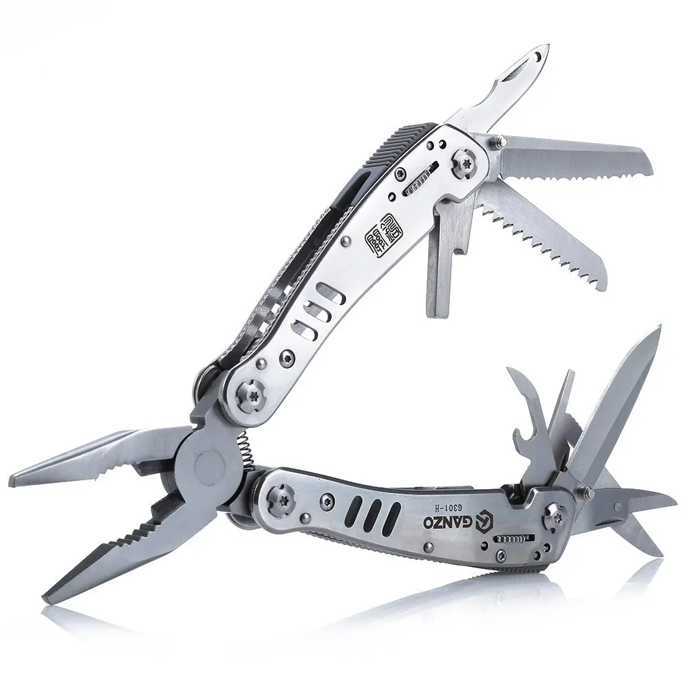 

2017 Silver Portable Outdoor Multi-function Pliers Tools with Safety Lock Mechanism Carbon Steel For Camping Hiking