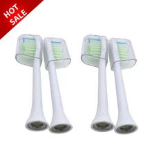 4 шт./лот головки зубных щеток с крышкой для PHILIPS Sonicare FlexCare Diamond Clean HX6064 HX6930 HX9340 HX6950 HX6710 HX9140 HX6530