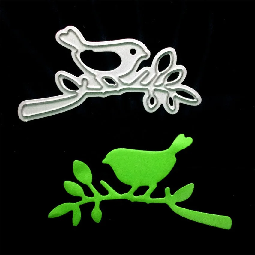 55mmx30mm Bird and branch DIY knife molding  knife mold carbon steel Metal Cutting Dies Stencils