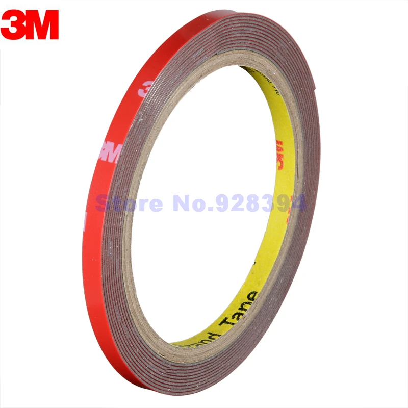 (3 pieces/lot) 6mmx3M Double Sided Sticker Acrylic Foam