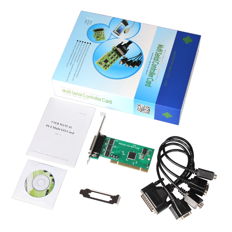 Высококачественный чип IOC845 4 DB-9 последовательный(rs-232) порты pci-контроллер поддержка карт Низкий кронштейн Лучшая цена