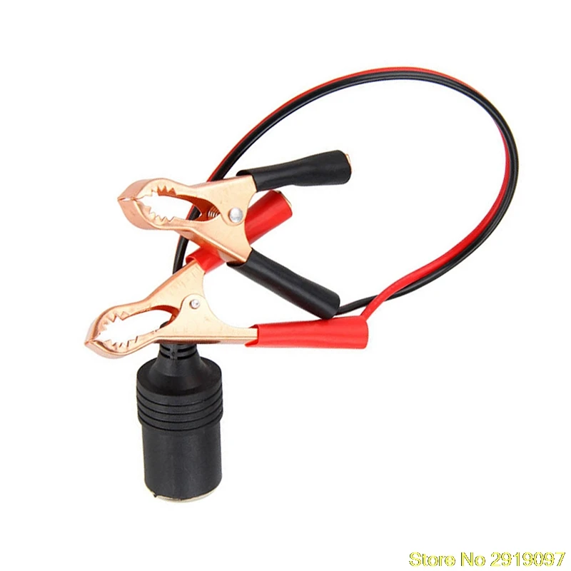 

2018 New DC 12V Clips Lighter Clip-on Adapter Socket Car Cigarette Battery Power Plug Drop Shipping Support
