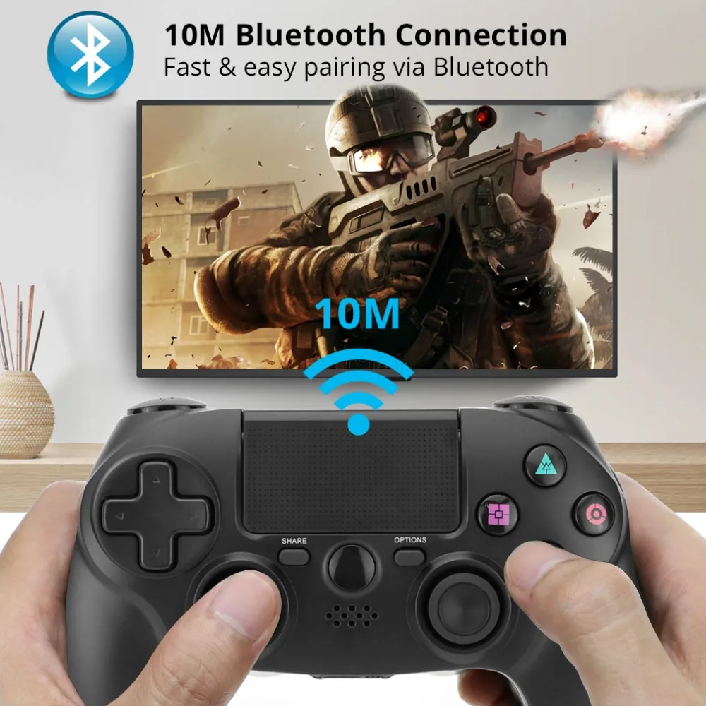 Новый Bluetooth беспроводной геймпад для Sony PS4 двойная вибрация джойстик PS 4 пульт