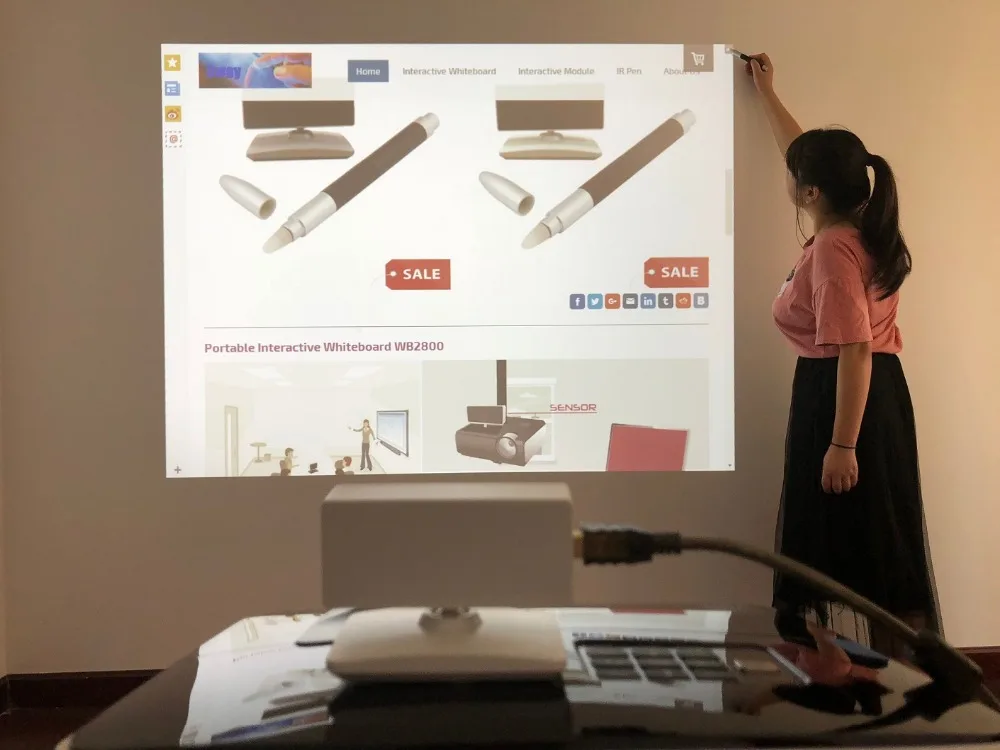 Волшебное образовательное оборудование умная интерактивная белая доска USB ручка сенсорный проекционный экран для аудио визуальной системы обучающий класс