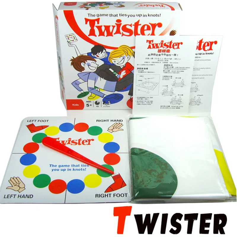 

2018 Fun Outdoor Sports Toys Twister Moves Game Play Mat Twisting body Creative interactive educational toys Gift for kids A191