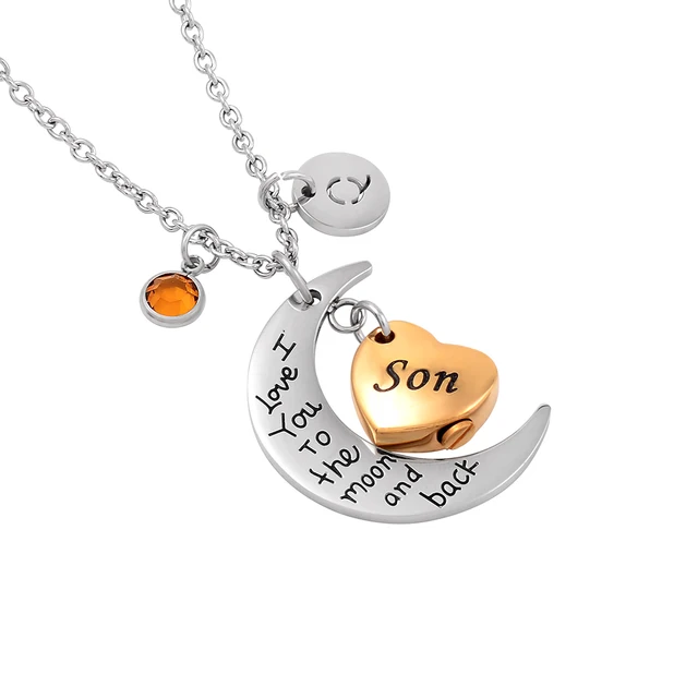 Stainless Steel Son Love Pendant Necklace