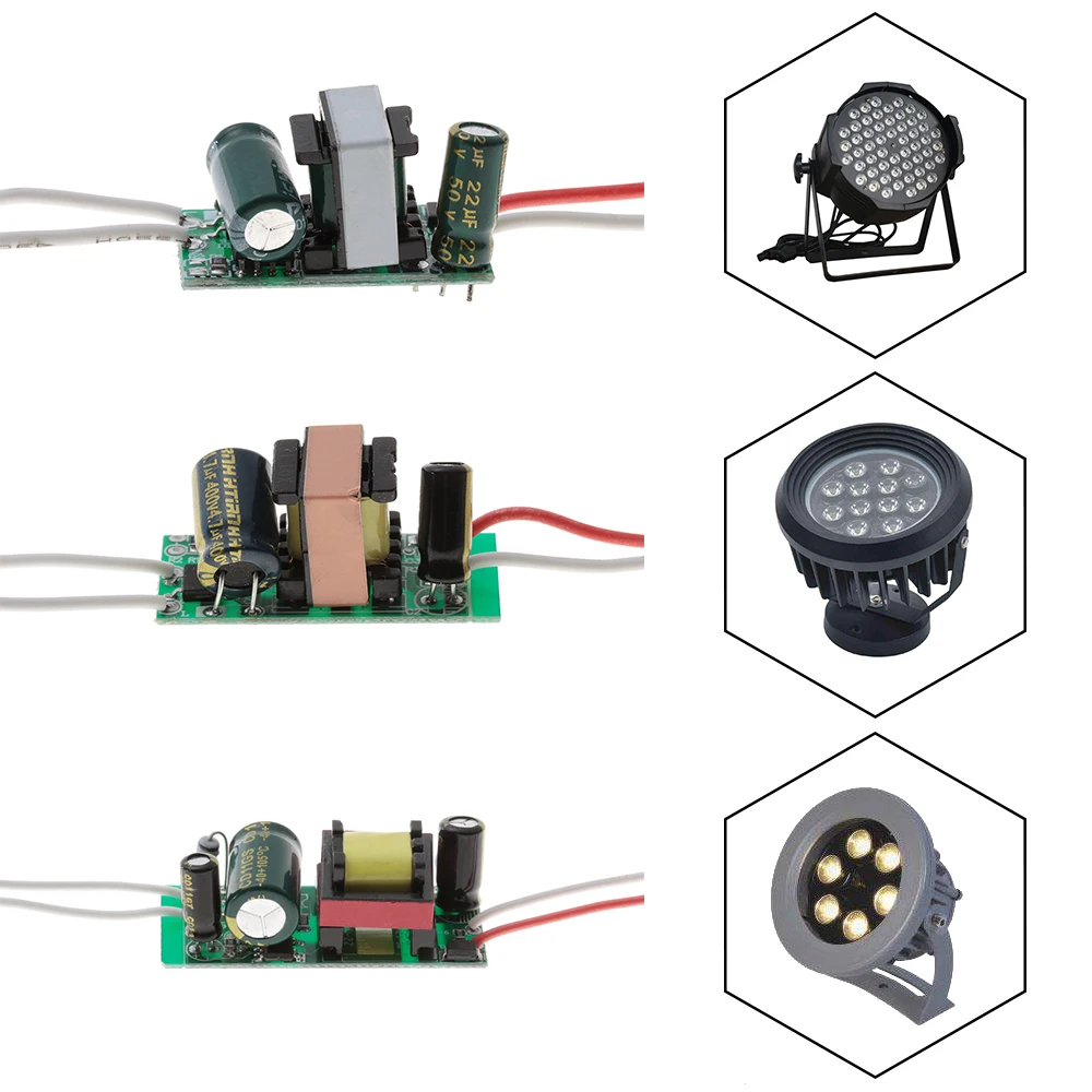 1 шт. 3-24 Вт Светодиодный драйвер вход AC110V 220 в источник питания встроенный постоянный ток 240 мА Трансформаторы освещения для DIY светодиодный лампы