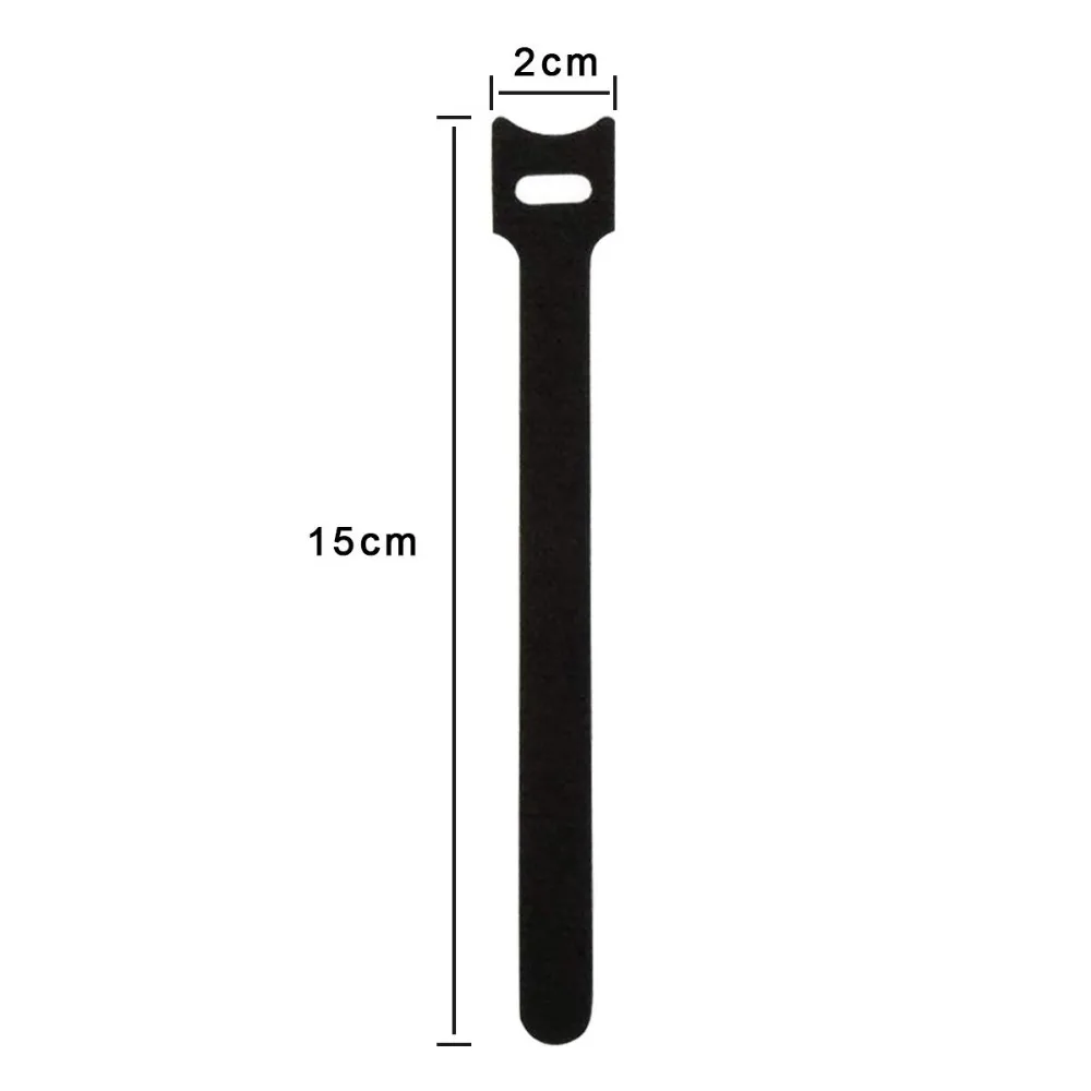 100 Pieces Adjustable Strap Reusable Ties Tidy Wrapped Hook and Loop Black P3 100 Pieces Adjustable Strap Reusable Ties Tidy Wrapped Hook and Loop Black P3