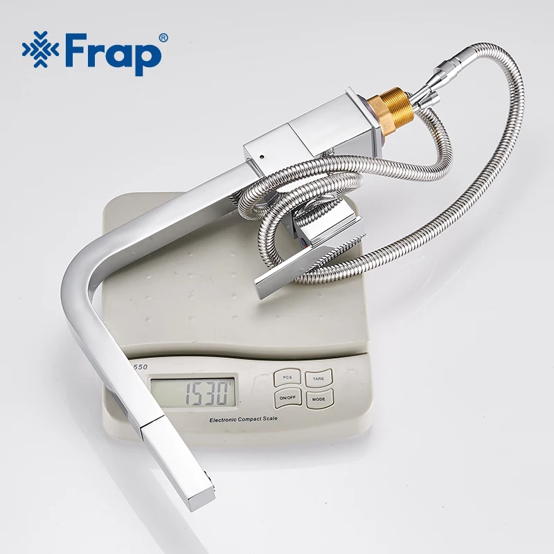 Frap Brass Kitchen Faucet Hot and Cold Water Kitchen Sink Faucet Pull Out Rotation Spray 360 Rotati - 32889505345