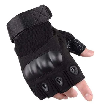

Motorcycle Glove Cycling Motocross Hard Knuckle Half Finger Protection Equipment Handwear Gloves Sportswear