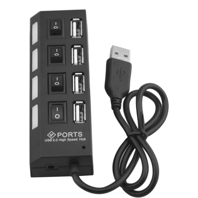 

Universal High Speed Mini 4 Ports USB 2.0 Hub USB Phone Charger For iPhone For Samsung/Iphone/Sony SmartPhone Accessories